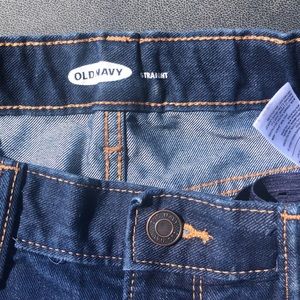 Old navy blue jeans